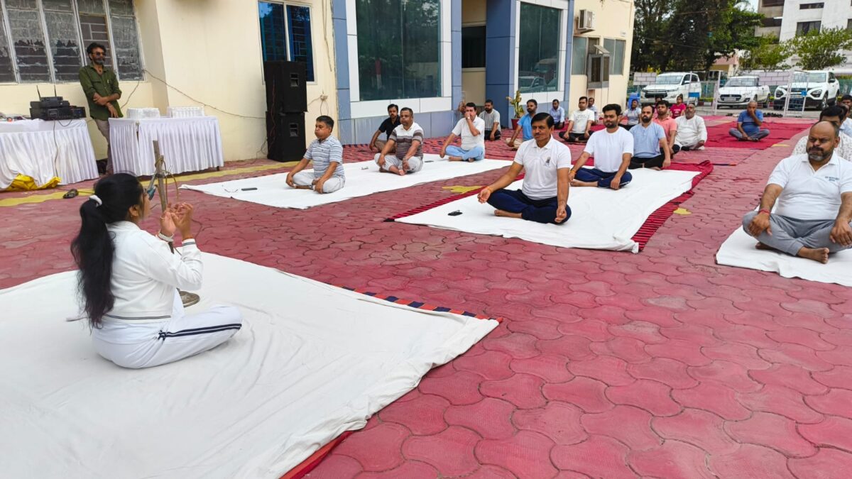 अंतरराष्ट्रीय योग दिवस पर भोपाल दुग्ध संघ में हुआ योग सत्र आयोजित