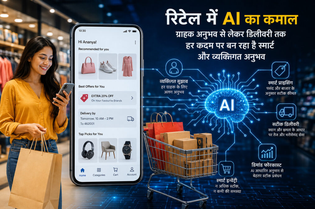 भारतीय रिटेल कारोबार में AI का बढ़ता दबदबा: खरीदारी का तरीका तेजी से बदल रहा है