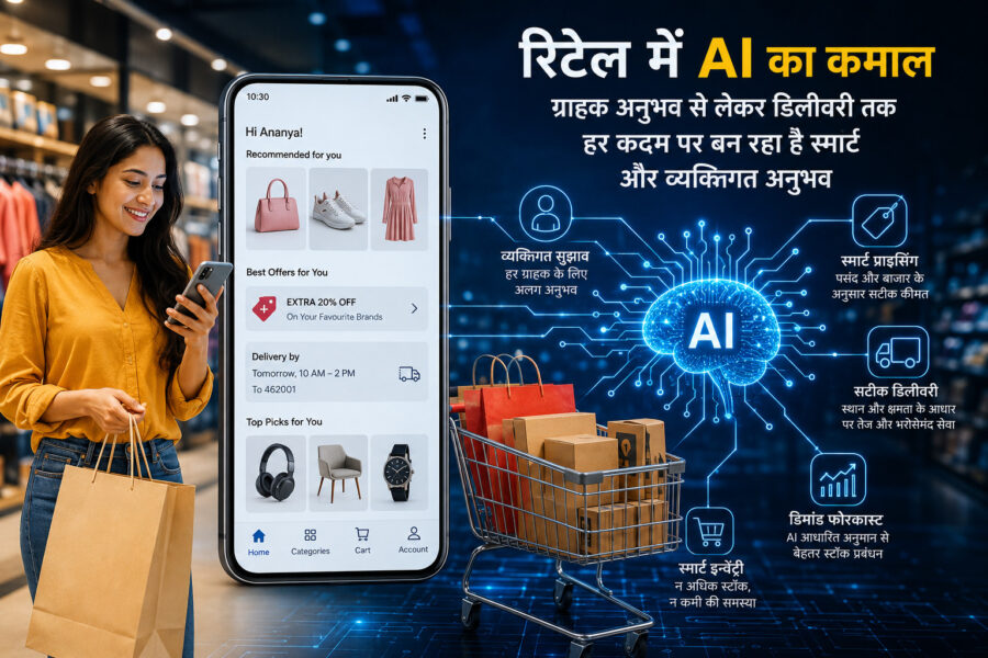 भारतीय रिटेल कारोबार में AI का बढ़ता दबदबा: खरीदारी का तरीका तेजी से बदल रहा है