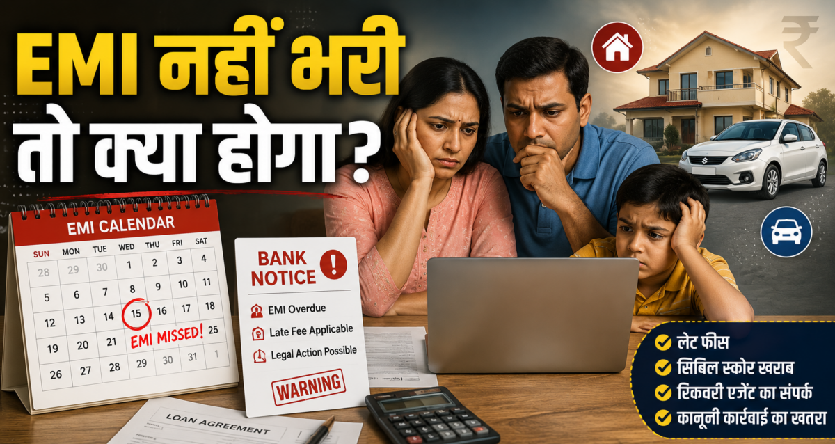 EMI नहीं भर पाए तो क्या होगा? एक किस्त चूकते ही क्या बैंक घर या गाड़ी जब्त कर सकता है? समझें पूरी प्रक्रिया