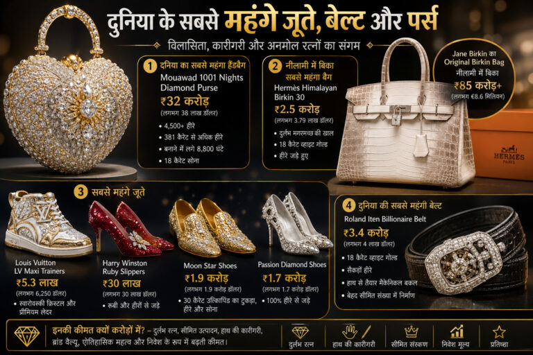Worlds Costliest Purse Belt And Shoes