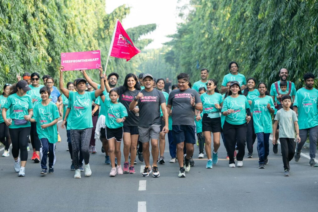 पिंकथॉन डे के चौथे संस्करण में 10,000 से अधिक महिलाओं ने लिया भाग